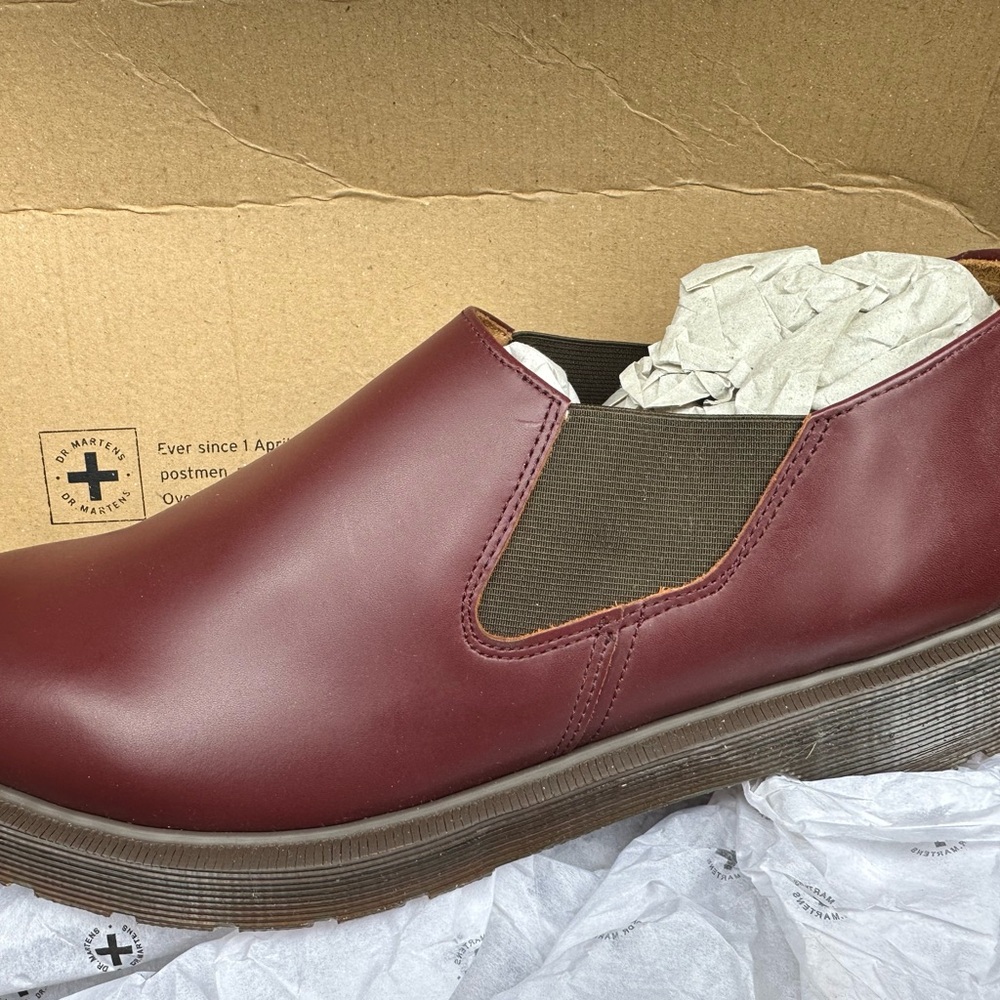 Dr. Marten’s Louis slip on boots in burgundy